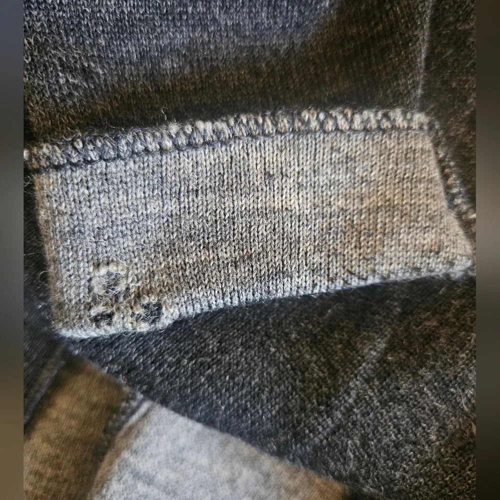 Holebrook Sweden Women's Gray 100% Wool Long Line Button-down Cardigan Size S